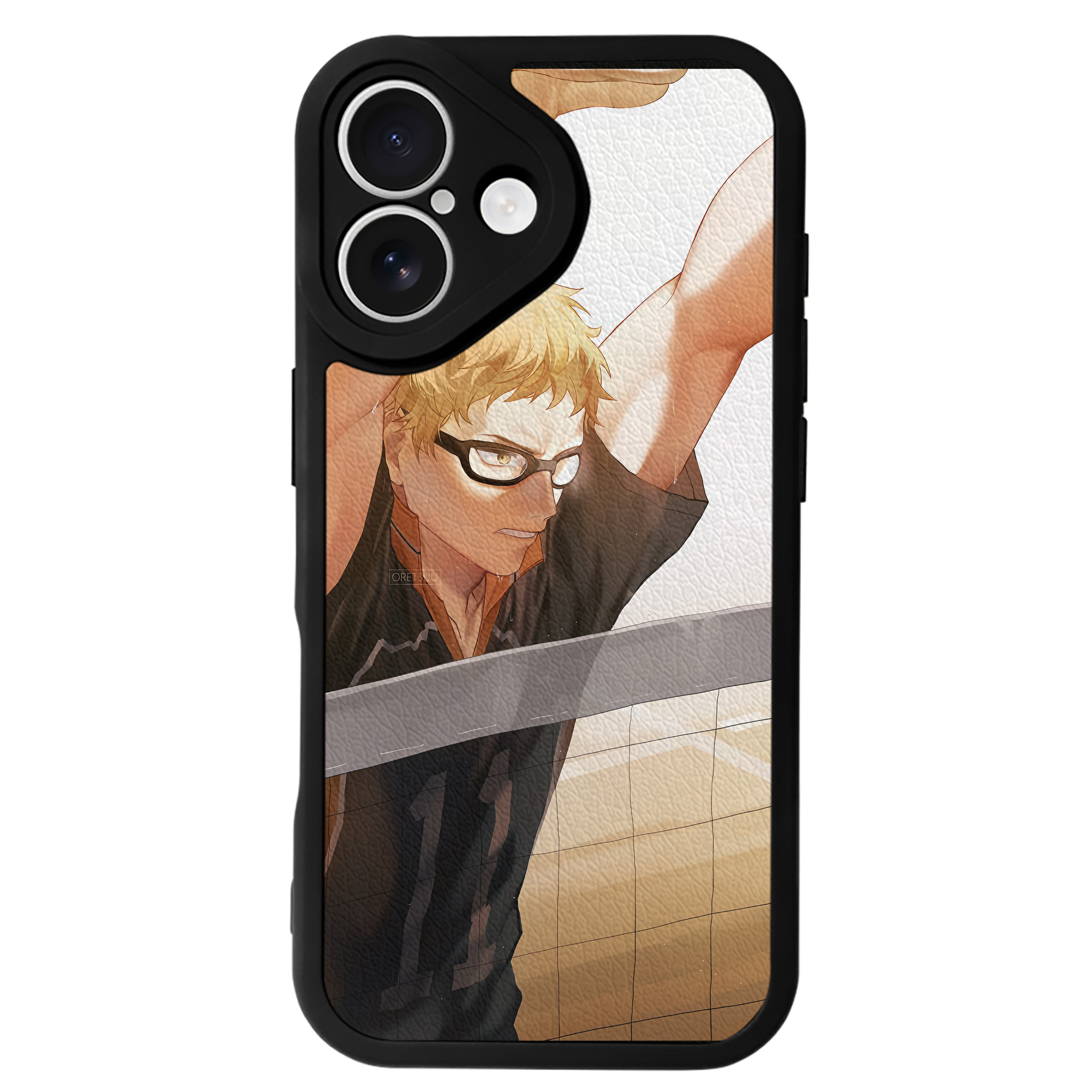 （画像用） ハイキュー!! Haikyu!! 【iPhone 16シリーズ対応】シリコンスマホケース（レザー調） 材質：シリコン